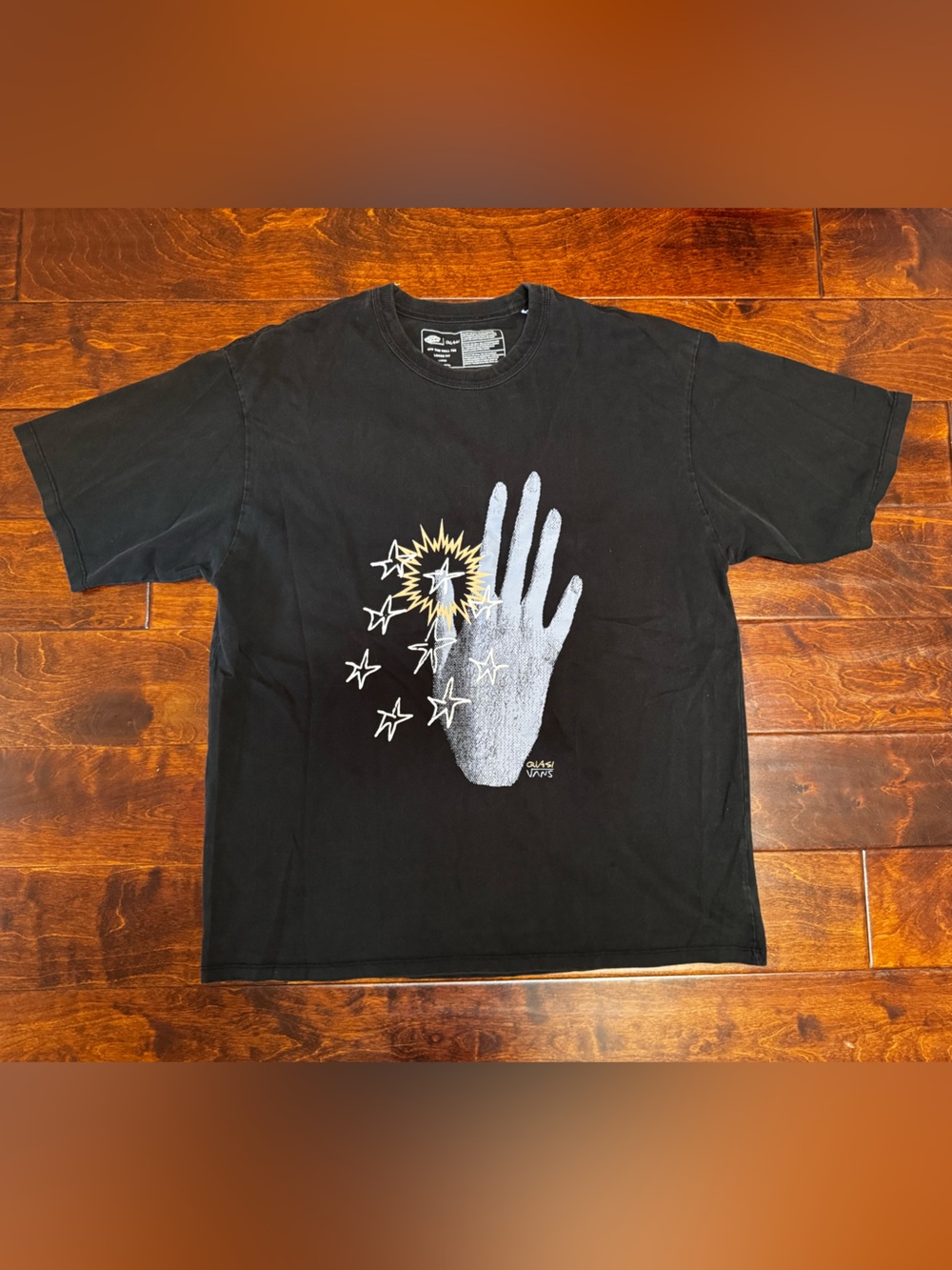 Vans x Quasi Hocus Pocus T Shirt Black Graphic Skate Loose Fit Mens [LARGE]